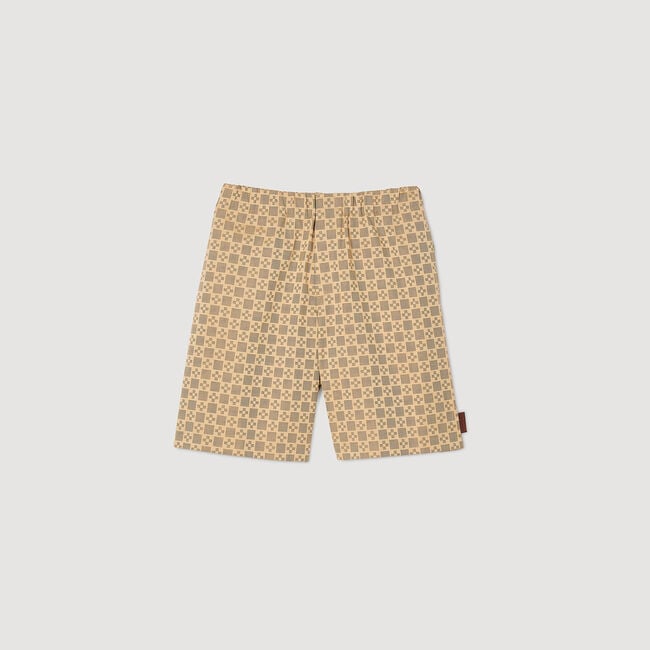 Pantalón corto jacquard Square Cross